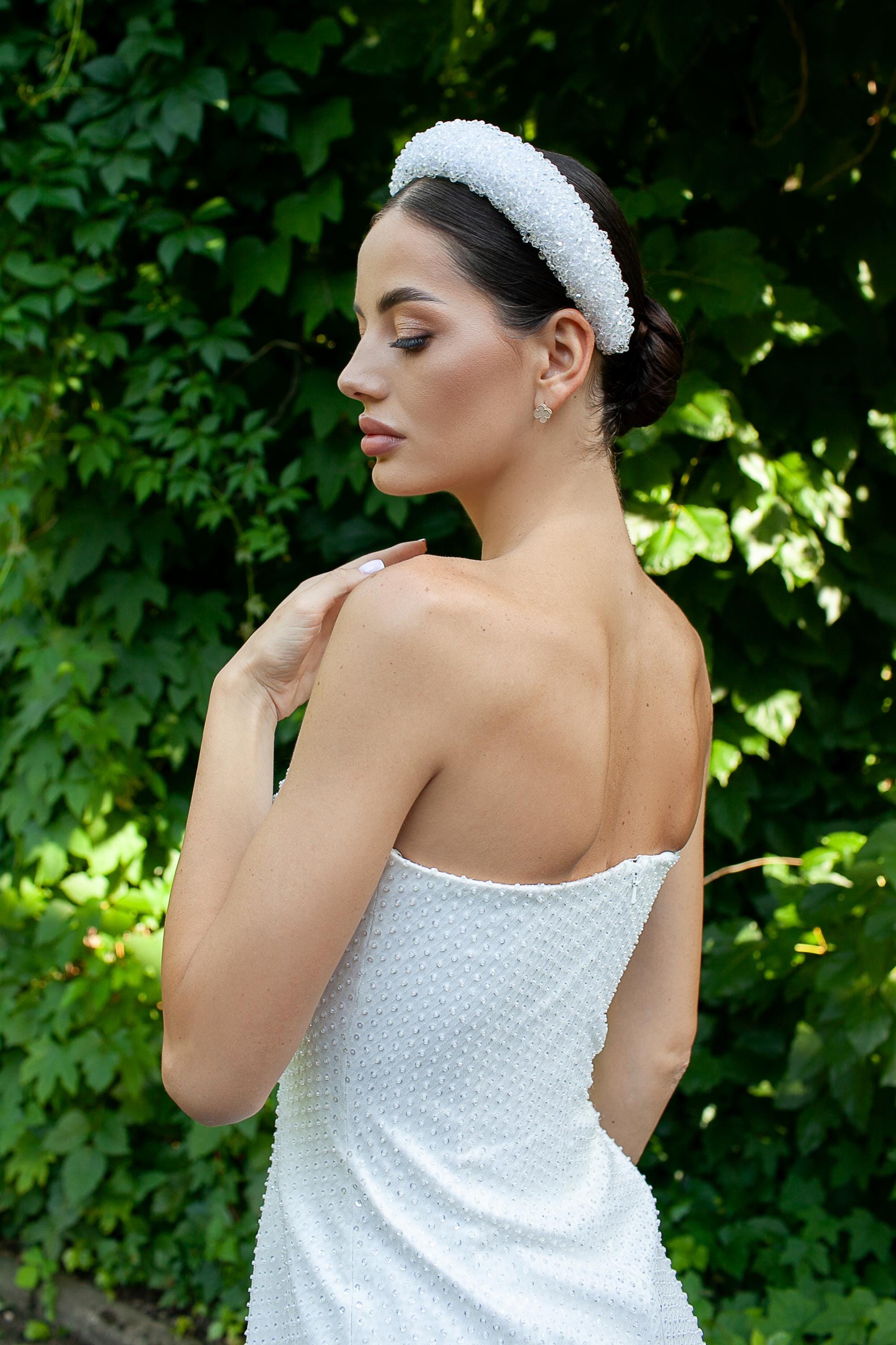 Crystal Embroidered Headband