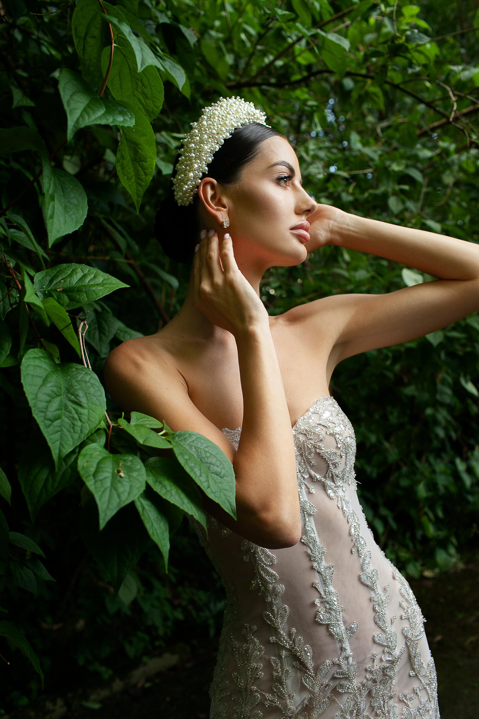 Pearl Embroidered Headband