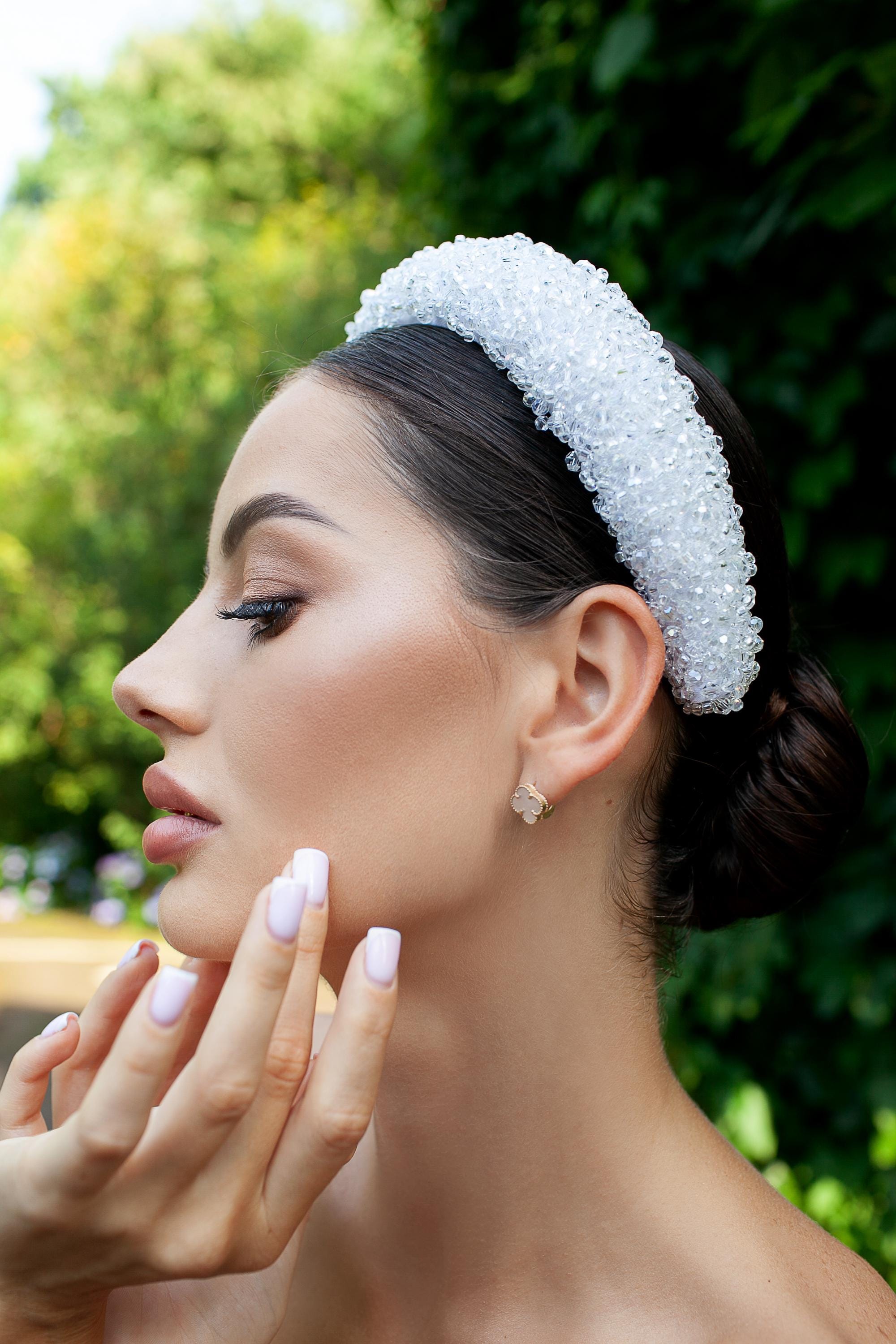 Crystal Embroidered Headband
