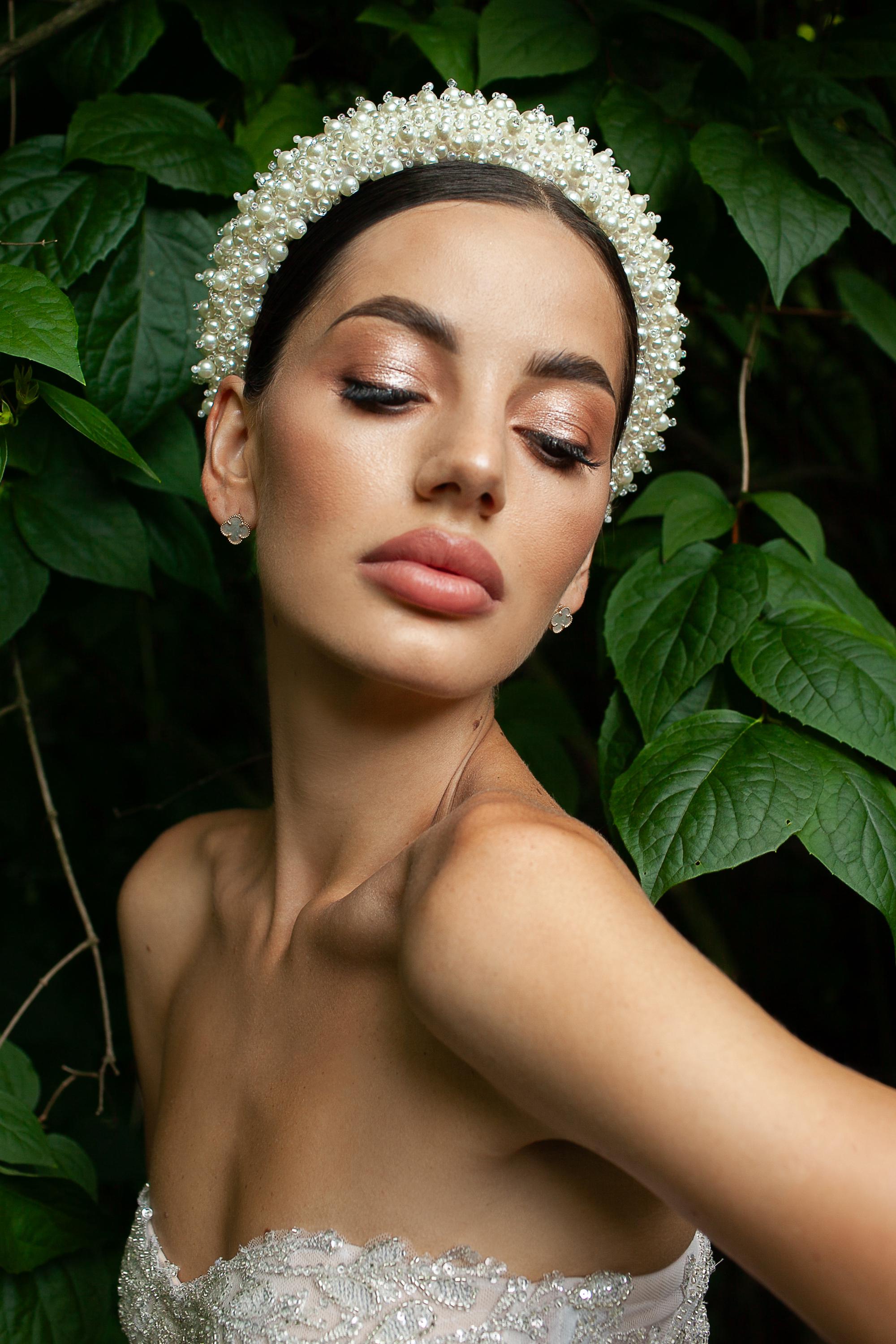 Pearl Embroidered Headband